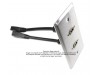 Placa HDMI 1.4 doble pigtail en Aluminio